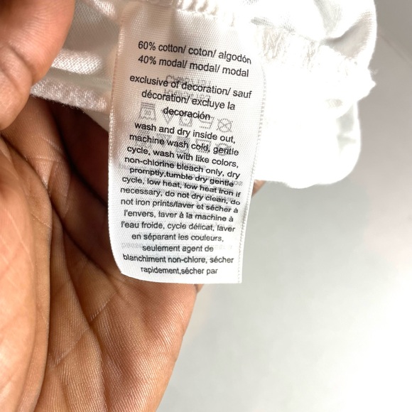 Tommy Hilfiger Floral Tee - White and Pink Women’s Plus Size 3X - Picture 9 of 10